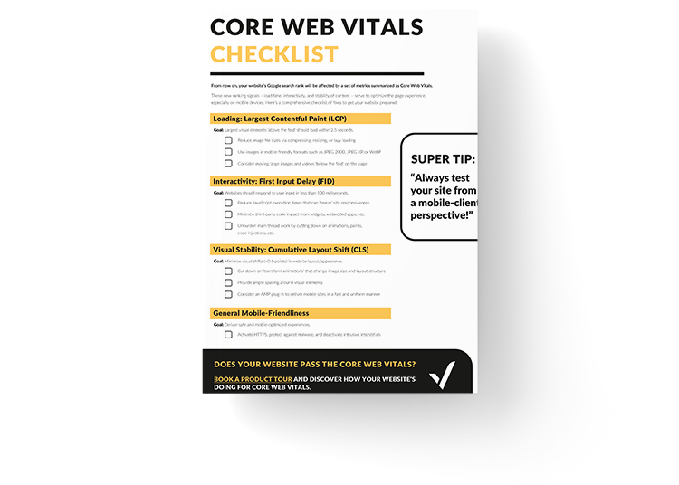 preview core web vitals checklist