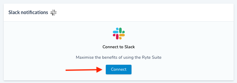 Ryte: Step 2 to connect Slack with Ryte
